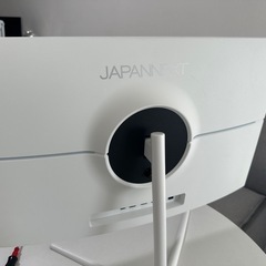 ゲーミングモニターホワイト　JapanNextの画像