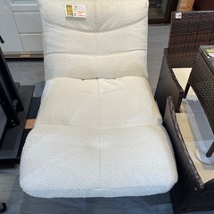 配達可【1人掛けリクライニングソファ】【白色】クリーニング済み【管理番号】  1122 橋の画像