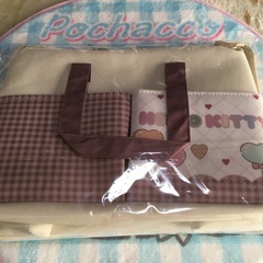 大きなポッケ付きバスケットの画像