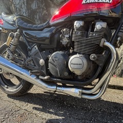 カワサキ　 ゼファー400 ゼファーχ 実働車！　車検2
年付！！　z2仕様　火の玉カラー　始動動画あり　キャブレター清掃済　兵庫県宝塚市の画像