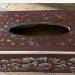トールペイントBOXとティシュケースの画像