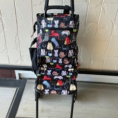 美品　ショッピングカート折り畳み式、椅子つき　大容量40Lの画像