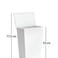 kcud ゴミ箱　ダストボックス　横型　キャスター付き　36L　　　　の画像