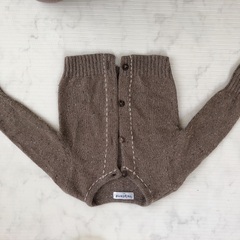 スキップランド 無印 ブラウン・ベージュ カーディガン・アウター セット 90の画像