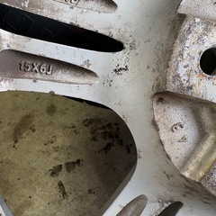 【バリ山】スタッドレスホイール４本セット PCD100 プリウス等に！の画像