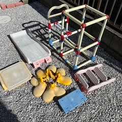 無料！ベビー用ジャングルジム　滑り台付き
の画像