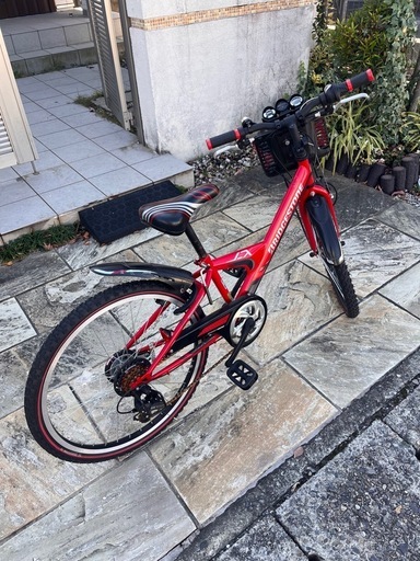 値下げ　子供用自転車　24インチ　赤