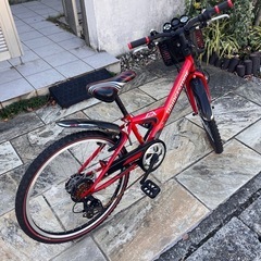 子供用自転車　24インチ　赤の画像