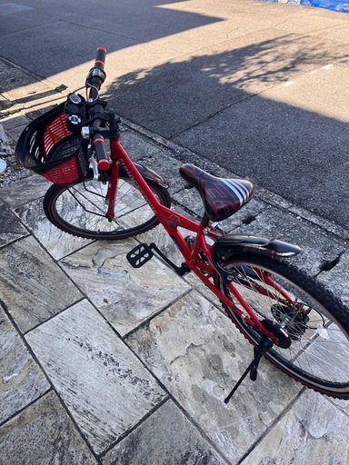 値下げ　子供用自転車　24インチ　赤