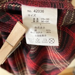 メンズチェックシャツ　Lサイズ　新品未使用の画像