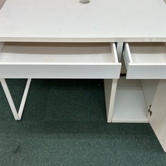 多少難あり　美品　テーブル　家具　ホワイト　木製　リビング　の画像