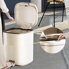 【新品】フット式ゴミ箱　15Lの画像