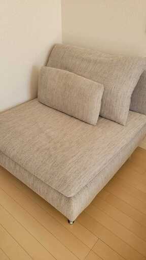 ★IKEA 1人掛けソファセクション ソーデルハムン ベージュ ブラウン イケア SÖDERHAMN ソーデルハムン 1人掛けソファセクション, ヴィーアルプ