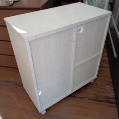 NITORI　リズバレー　カウンターワゴン　キッチンワゴン　キッチンラック　食器棚　レンジ台　キッチンカウンター　ニトリ　サイズ（約）幅74×奥39×高80　　■近隣配送無料 買取GO‼　栄和店の画像