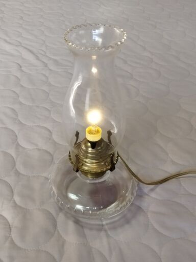 ◆西洋◆ビンテージ アンティーク テーブルランプ ガラス レトロ