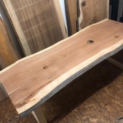 大特価 無垢 一枚板ダイニングテーブル 215サイズ の画像