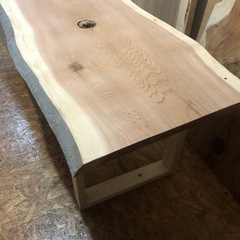 大特価 無垢 一枚板ダイニングテーブル 215サイズ の画像