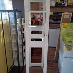 キッチンマルチラック　冷蔵庫上ラック　収納　棚高さ調節可　アイボリー　木目調　サイズ（約）幅60×奥41×高180　　■近隣配送無料 買取GO‼　栄和店の画像