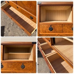 M1122703N 引き取り 宮城県 和服箪笥 和箪笥 和服タンス タンス 着物タンス 古家具 和室 桐 鍵 嵐山 当時物 中古品 現状品の画像