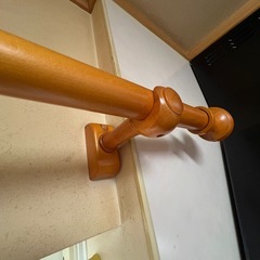 カーテンレール 木製 100cmの画像