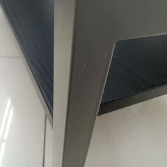 ★リユースのサカイ日立店★HJ8369 NITORI ガラステーブル ブラック H40.5×D55×W110 クリーニング済み の画像