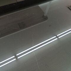 ★リユースのサカイ日立店★HJ8369 NITORI ガラステーブル ブラック H40.5×D55×W110 クリーニング済み の画像