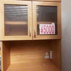 631＃中古　キッチン収納棚　ライトブラウンの画像