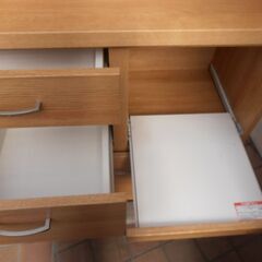 631＃中古　キッチン収納棚　ライトブラウンの画像