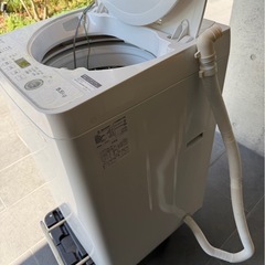 【SHARP】シャープ 全自動電気洗濯機 ES-GE5F-W 2022年製 5.5kg ホワイト 動作確認済 生活家電 一人暮らし 縦型洗濯機 高年式 Y1236の画像