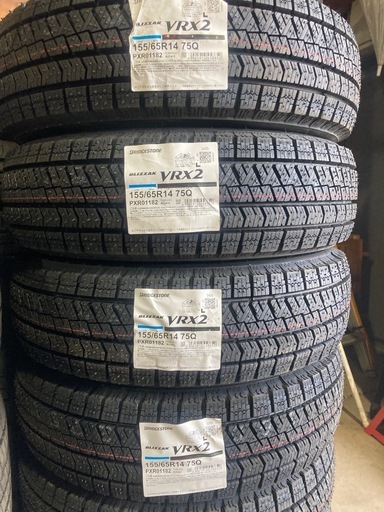BS VRX2 新品冬タイヤ特価品 155/65R14 4本 NBOXタントムーヴルークスekカスタムワゴンRなどの軽自動車