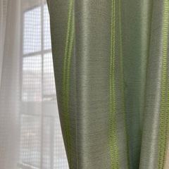 カーテン カーテンレール 木製 180cmの画像