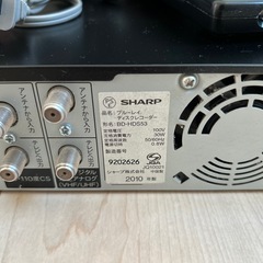 【受渡者決定】AQUOS TV 、AQUOS Blu-rayレコーダー【ジャンク品】の画像