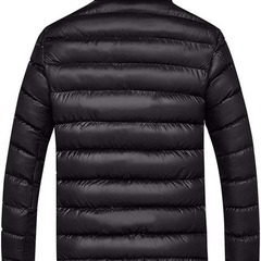 メンズ アウター 冬 おしゃれ 中綿ジャケット 軽量 防風 防寒 柔らかい XLの画像