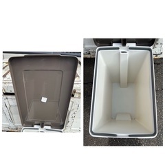 【中古品】 アスベル ゴミ箱 ペダルペール45L ブラウンの画像