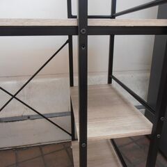 633＃　中古　パソコンデスク　ブラウンの画像