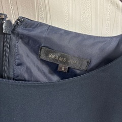 BEAMS HEART ネイビー レディース 半袖　ワンピース Sの画像