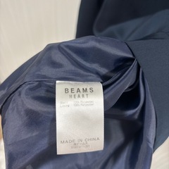 BEAMS HEART ネイビー レディース 半袖　ワンピース Sの画像