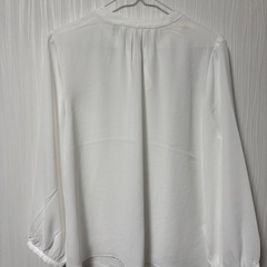 ロペピクニック 白 長袖シャツ ブラウス レディース リボン 38の画像