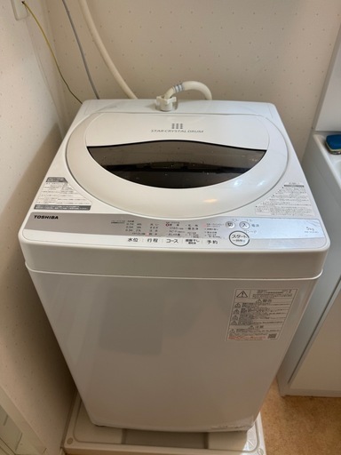 TOSHIBA AW-5G9(W) 5kg 洗濯機 2021年式 (hiro) 館腰の生活家電《洗濯