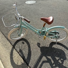 18インチ　⭐︎ 女の子　自転車　水色⭐︎の画像