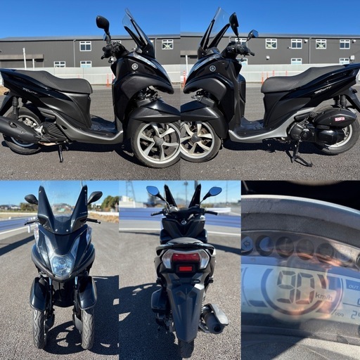 ⭐️トリシティ125⭐️プラグ・グリップ・オイルなど新品交換済みで快調⭐️原付二種オートバイ・ピンクナンバー車両⭐️ ⭐️トリシティ125⭐️プラグ・グリップ・オイルなど新品交換済みで