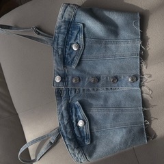 TWI デニムベアトップ S ライトブルーの画像