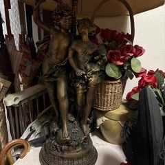 レトロ　アンティーク　シェードランプの画像