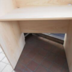 634＃　中古　仕切り付きデスクの画像