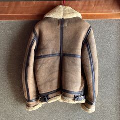 Schott B-3/ムートンジャケット/USA/フライトジャケット/レザー/BRW/AC-18606/DWG44H2486/の画像