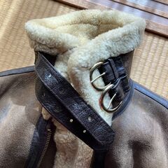 Schott B-3/ムートンジャケット/USA/フライトジャケット/レザー/BRW/AC-18606/DWG44H2486/の画像