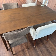 ニトリ　ダイニングテーブル セットの画像
