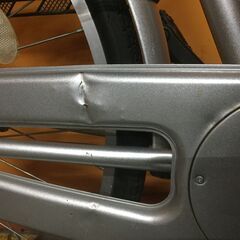 レンタサイクル店使用　自転車整備士整備済み！》NO189　中古車　26インチ　シティサイクル 　シルバーの画像