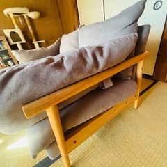 【無料】Harry ファブリックソファ　2人掛けの画像