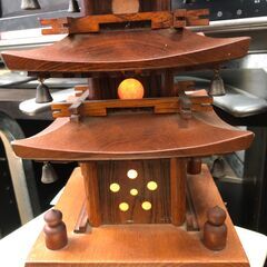 【リサイクルショップどりーむ鹿大前店】No.3437　5重の塔　ライト　ミニチュア　インテリアの画像